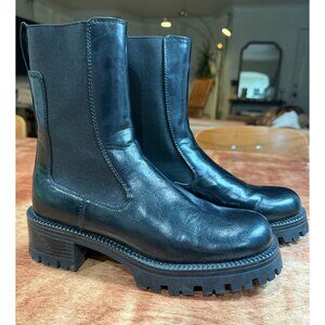 Zara - Chunky Faux Leather Chelsea Boot